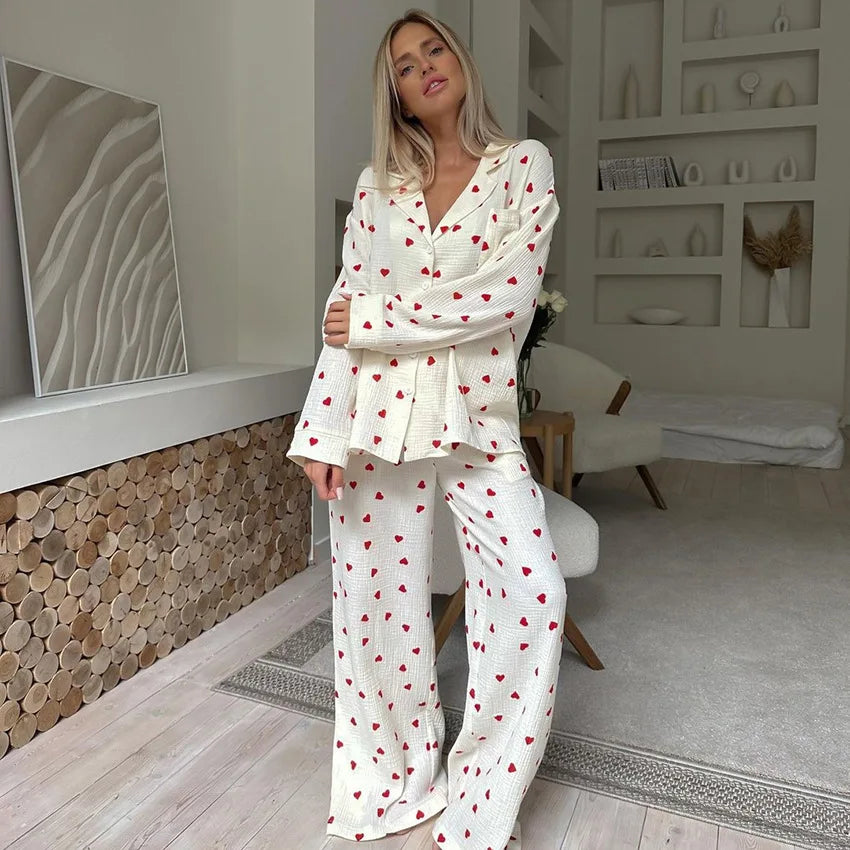Maura Heart Pajama Set