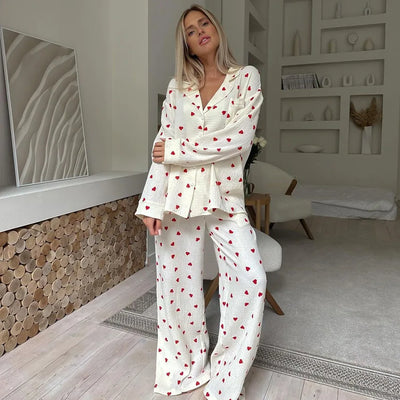Maura Heart Pajama Set