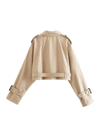 Saira | Cropped Trenchcoat