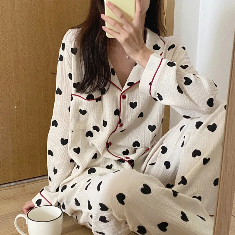 Ayleen | Heart Pajama Set