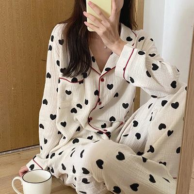 Ayleen | Heart Pajama Set