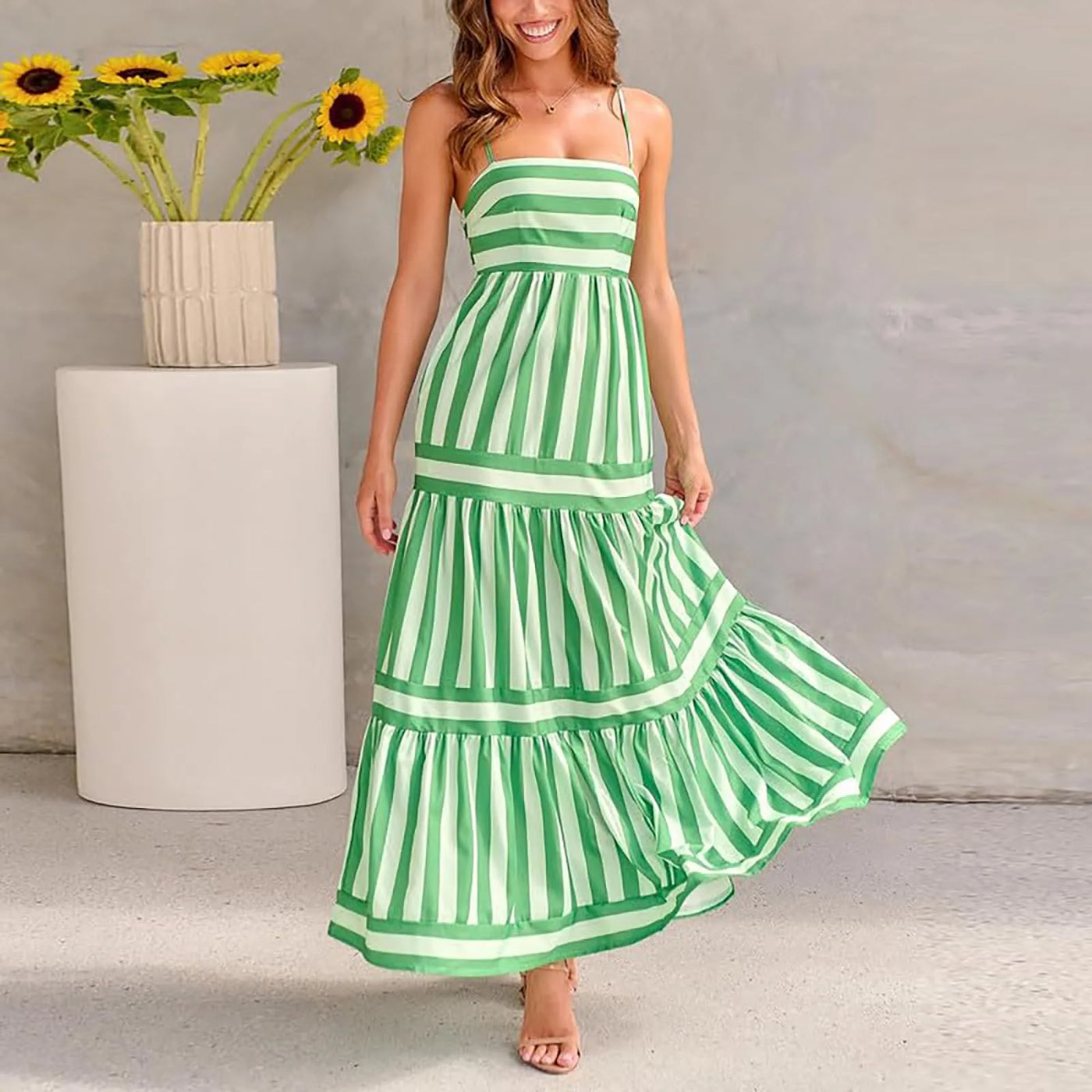 Luna - Striped Dress
