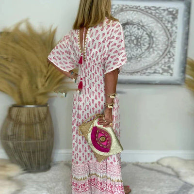 Mae | Boho Print Maxi Dress
