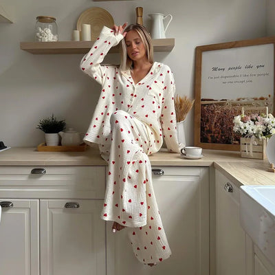 Maura Heart Pajama Set