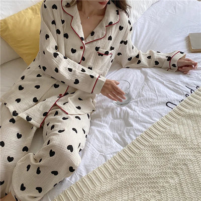 Ayleen | Heart Pajama Set