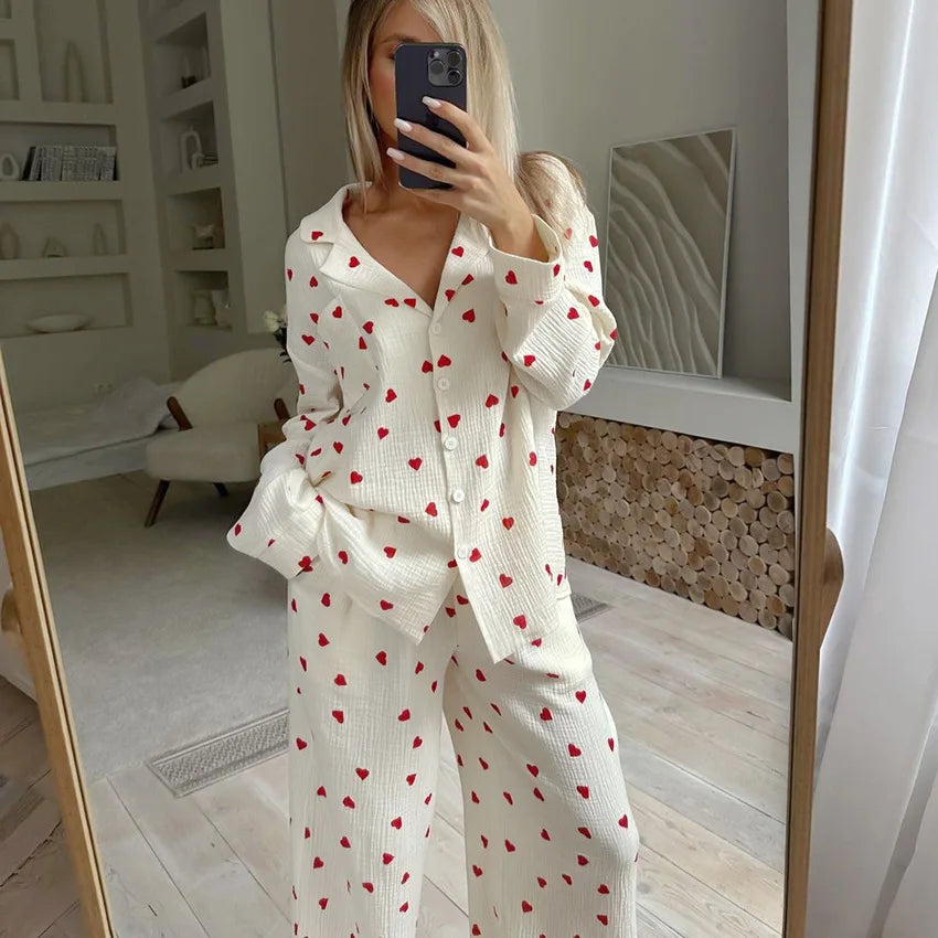 Maura Heart Pajama Set