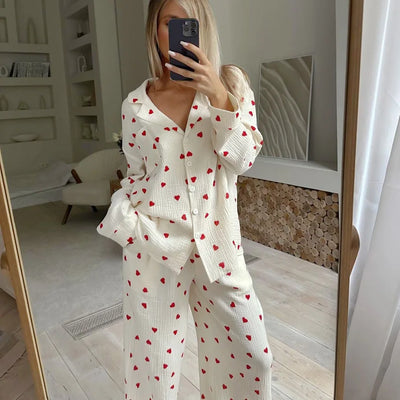 Maura Heart Pajama Set