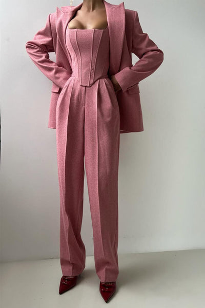 Harriet | Double Breasted Blazer Three-Piece Set