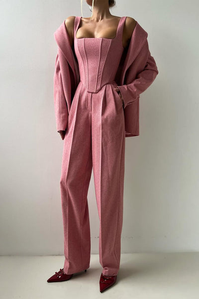 Harriet | Double Breasted Blazer Three-Piece Set