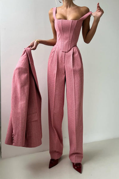Harriet | Double Breasted Blazer Three-Piece Set