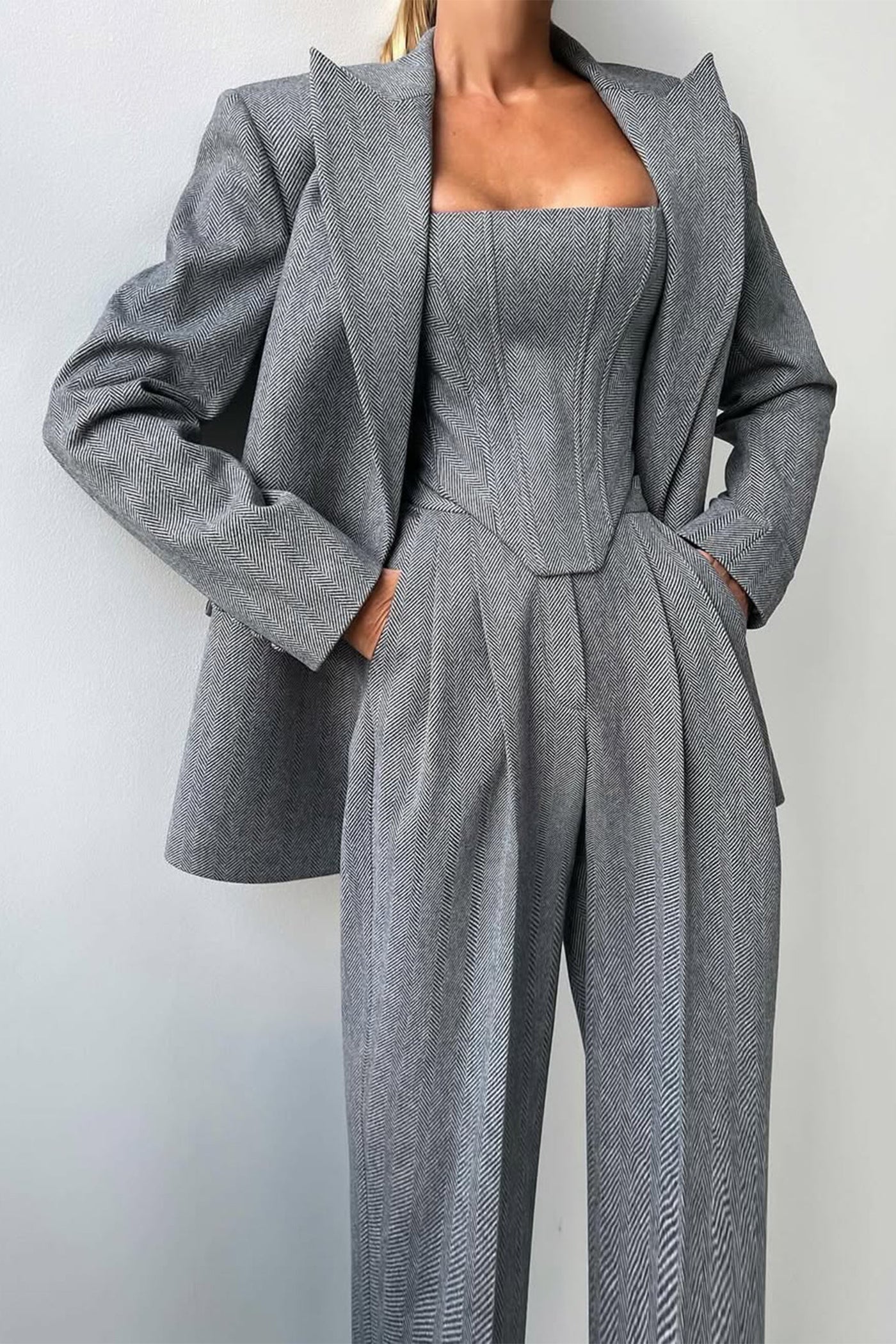 Harriet | Double Breasted Blazer Three-Piece Set