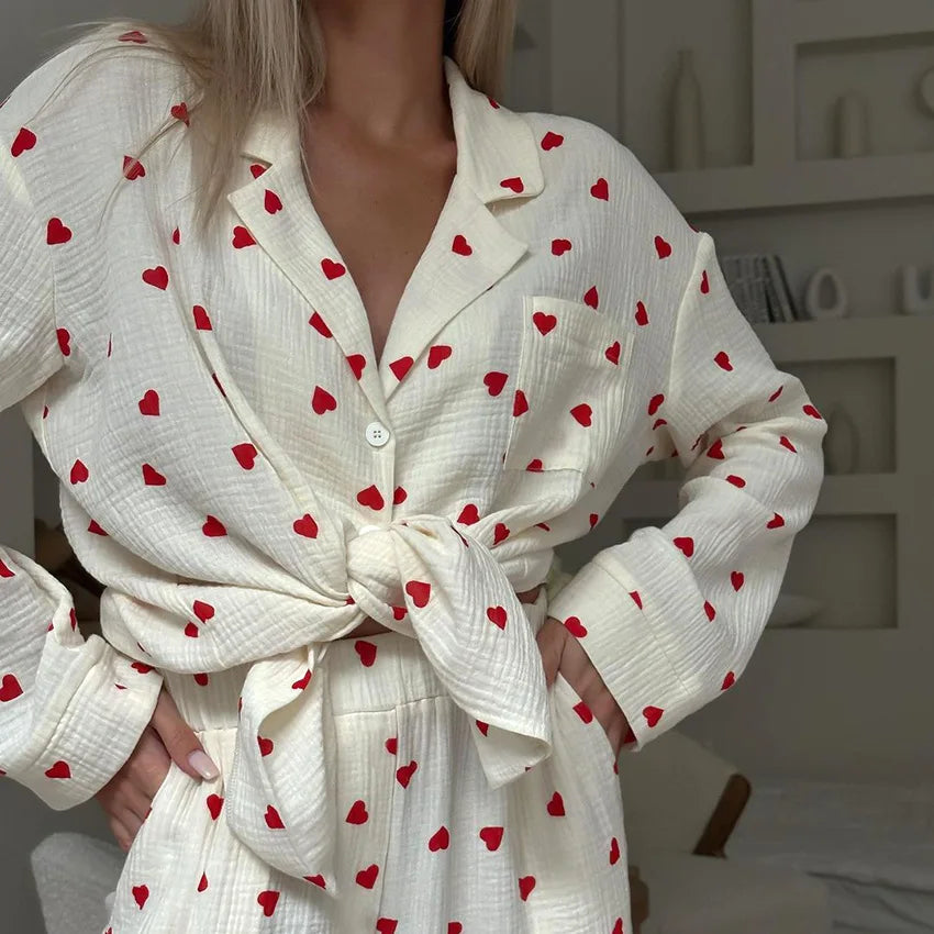 Maura Heart Pajama Set