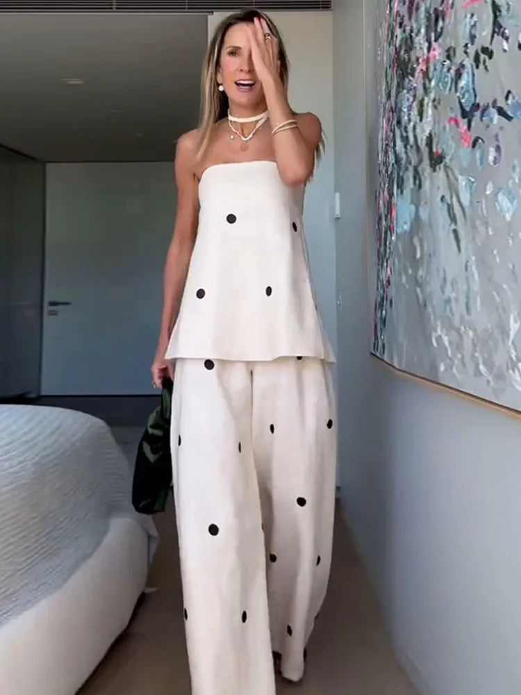 Lisa | Polka Dot Two-Piece Set