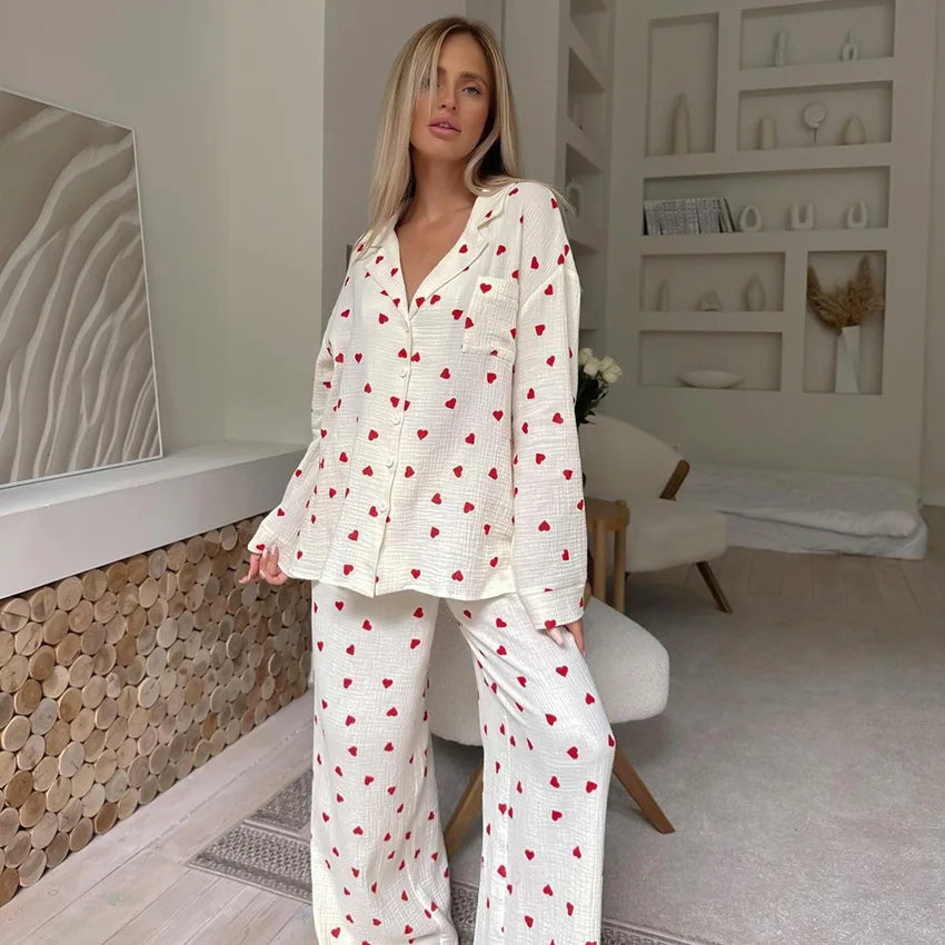 Maura Heart Pajama Set