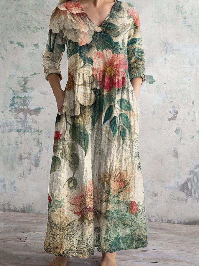 Celestine | Maxi Floral Print Dress