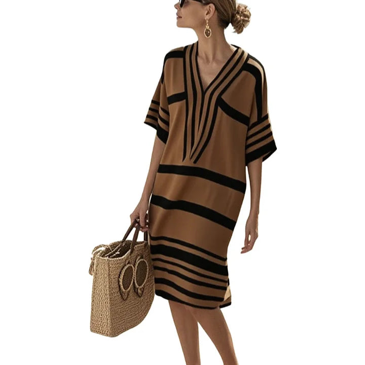 Angelica | Flowing Striped Dress