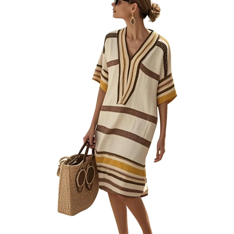 Angelica | Flowing Striped Dress