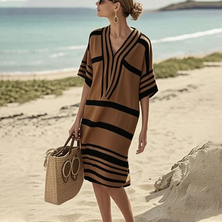 Angelica | Flowing Striped Dress