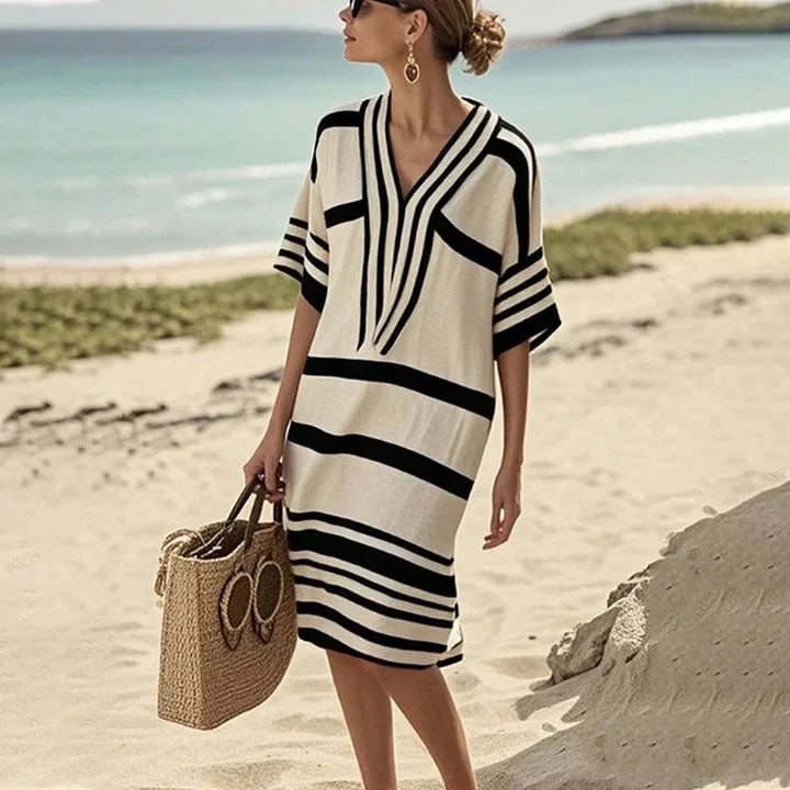 Angelica | Flowing Striped Dress