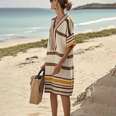 Angelica | Flowing Striped Dress