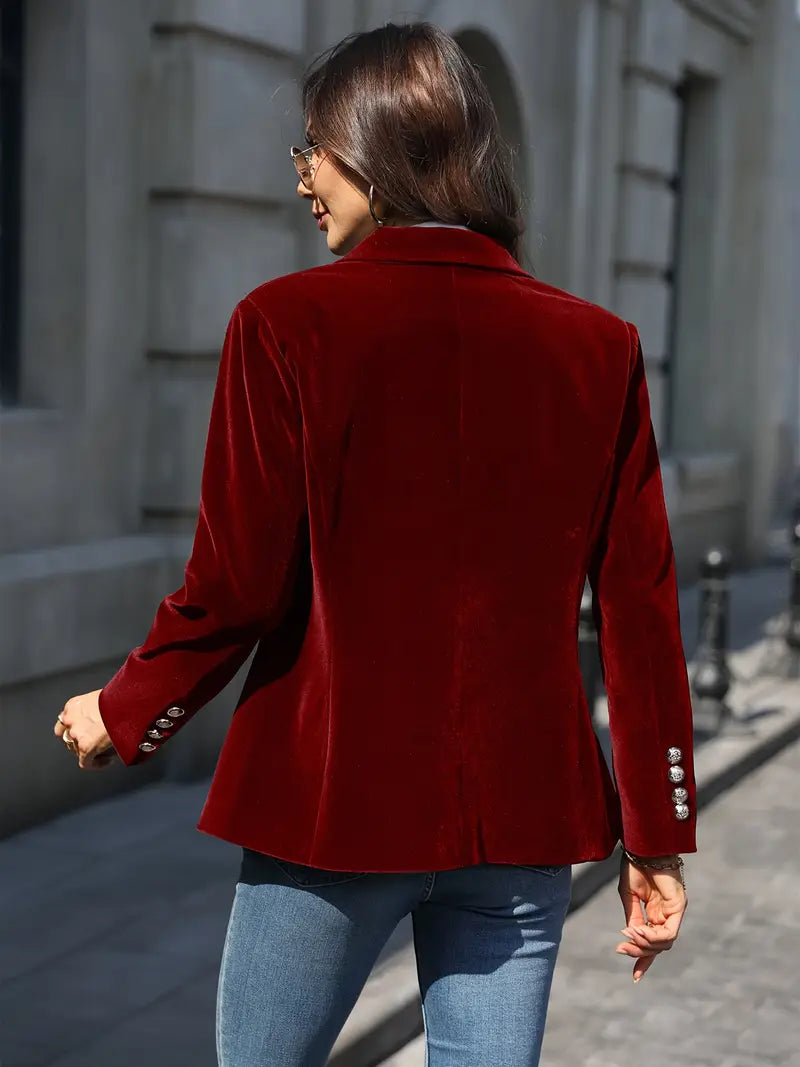 Selene | Tailored Velvet Blazer