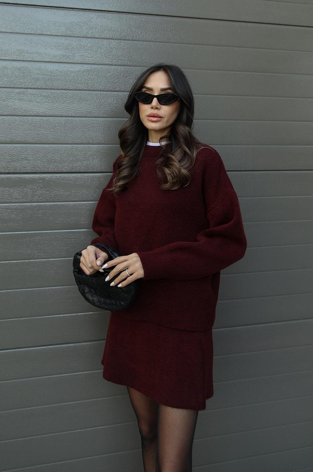 Rose | Knitted Sweater + Skirt