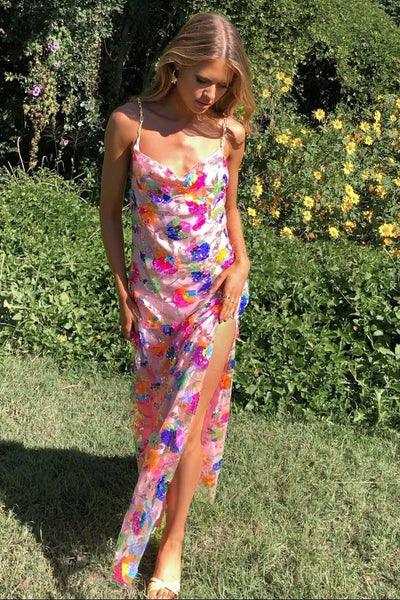 Penelope | Floral Slit Dress