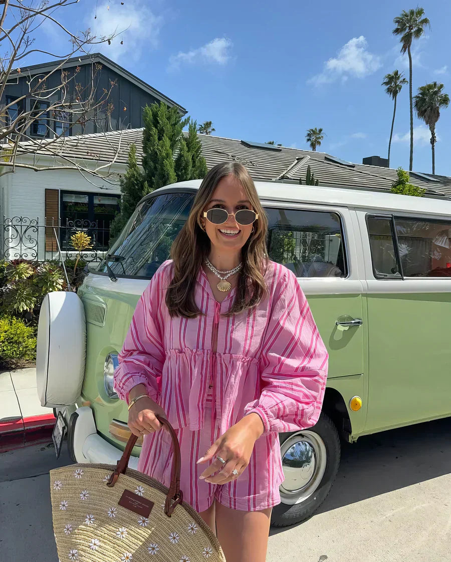 Grace | Summer Striped Two-Piece Set