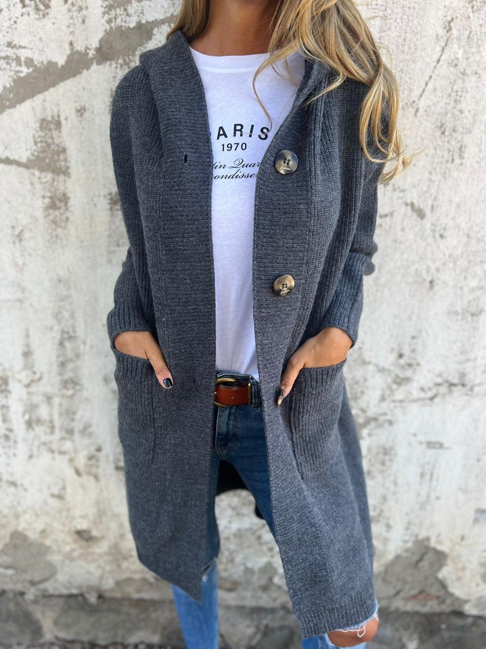 Layla | Long Buttoned Jacket