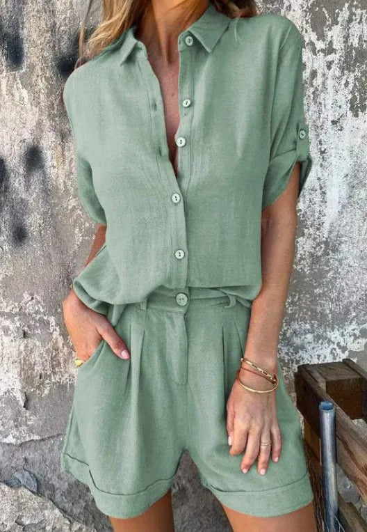 Pauline | Breezy Buttoned Set