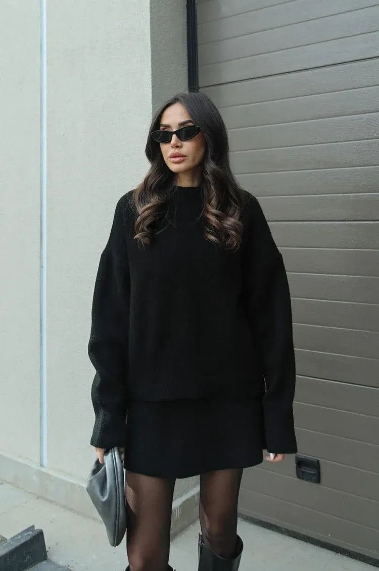 Rose | Knitted Sweater + Skirt