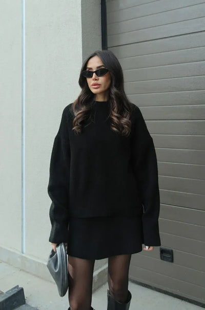Rose | Knitted Sweater + Skirt