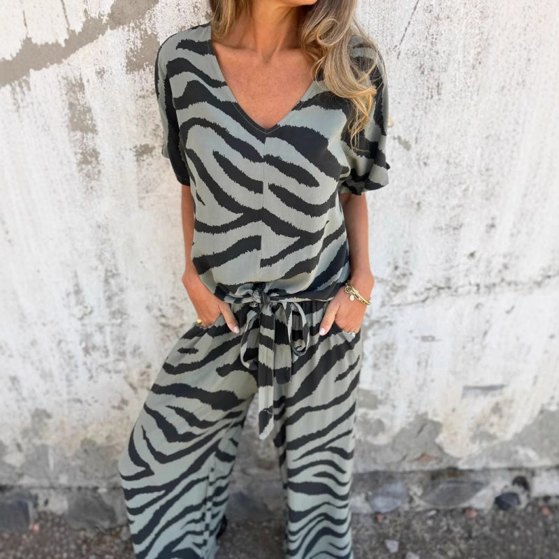 Alina | Zebra Two-Piece Set