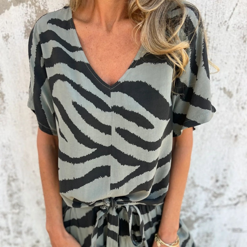 Alina | Zebra Two-Piece Set