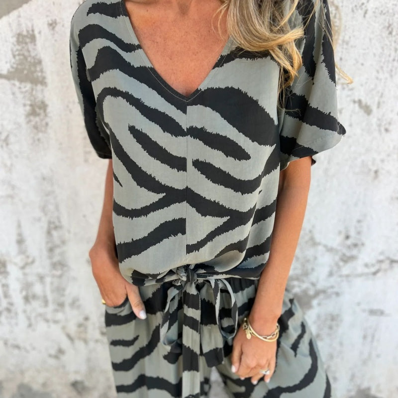 Alina | Zebra Two-Piece Set